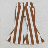 Kids Mommy & Me Chocolate Stripe Flared Girls Jeans Pants