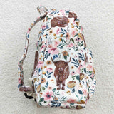 Floral Cow Backpack