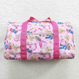 Cartoon Princess Stars Pink Gym Bag