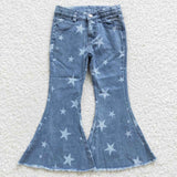 Stars Light Flared Girls Jeans Pants