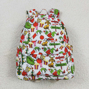 Cartoon White Christmas Backpack