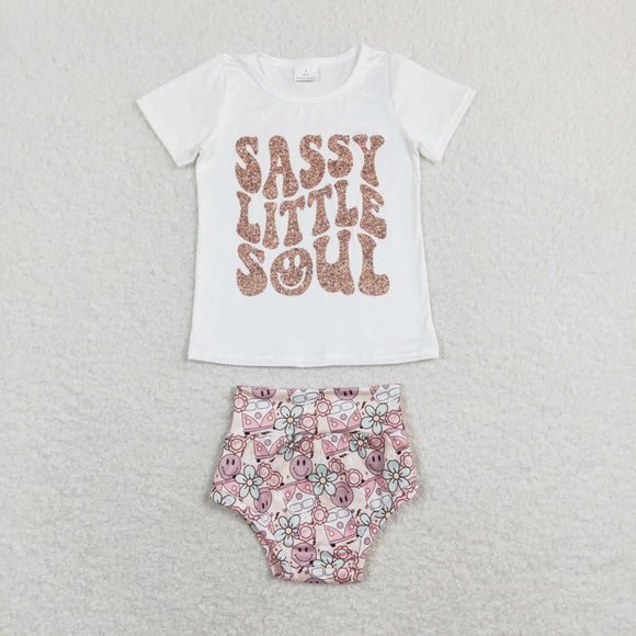 Sassy Little Soul Smile Girls Bummies Sets