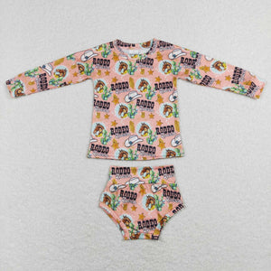 Rodeo Horse Stars Girls Bummies Sets