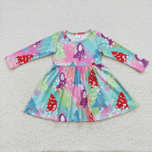 Tree Colorful Girls Christmas Dress