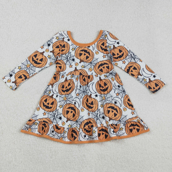 Pumpkin Candy Orange Girls Halloween Dress