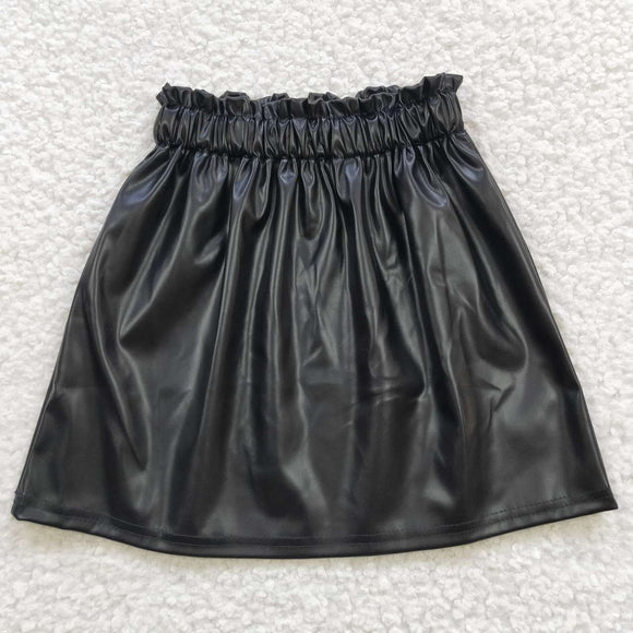 Leather Black Girls SKirts
