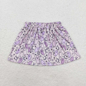 Ghost Stars Purple Skirt Girls Halloween Dress