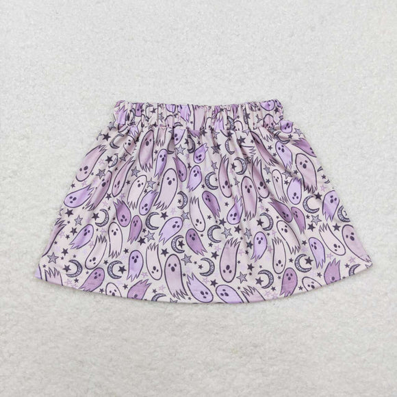 Ghost Stars Purple Skirt Girls Halloween Dress