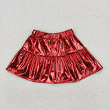 Leather Red Girls SKirts