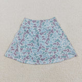 Duck Dog Camo Blue Brown Athletic Shorts Girls Skirt