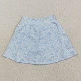 Duck Dog Camo Blue Gray Athletic Shorts Girls Skirt