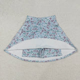 Mama Duck Dog Camo Blue Brown Athletic Shorts Adult Skirt