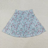 Mama Duck Dog Camo Blue Brown Athletic Shorts Adult Skirt