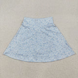 Mama Duck Dog Camo Blue Gray Athletic Shorts Adult Skirt