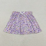Ice Cream Purple Athletic Shorts Skirt Girls Mardi Gras Dress