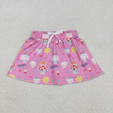 Birthday Cake Pink Athletic Shorts Girls Skirt