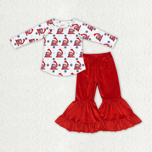 Singer Snow Red Velvet Girls Christmas Outfits