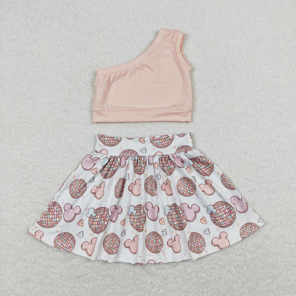 Cartoon Character Disco Girls Skirt Sets