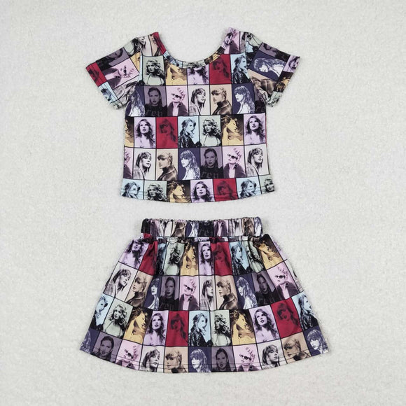Singer Photo Girls Skirt Sets