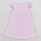 12-18M--14-16T Singer Red Pink Girls Flutter Sleeve Dress