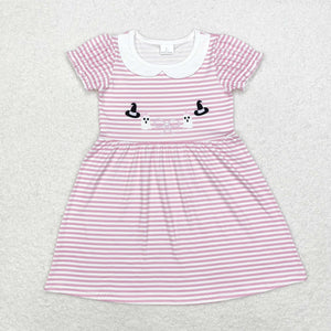 Ghost Pink Stripe Girls Halloween Dress