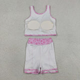Soccer Hot Pink Athletic Shorts Girls Skirt Sets