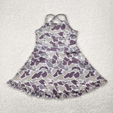 Camo Athletic Shorts Girls Swimsuits