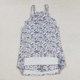 Mama Gray Camo Athletic Shorts Mommy & Me Adult Sleeveless Dress