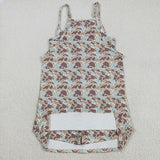 Mama Brown Blue Beige Camo Athletic Shorts Adult Sleeveless Dress