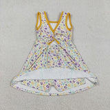 Colorful Leopard Print Athletic Shorts Girls Mardi Gras Dress