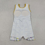 Bow Pattern Dots Stripe Athletic Shorts Girls Mardi Gras Dress