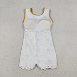 Mask Neckless Athletic Shorts Girls Mardi Gras Dress