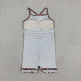 Team A Red Gray Camo Athletic Shorts Girls Sleeveless Dress