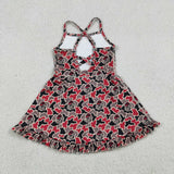 Team Dog Red Gray Black Camo Athletic Shorts Girls Sleeveless Dress