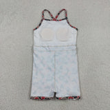 Team Dog Red Gray Black Camo Athletic Shorts Girls Sleeveless Dress