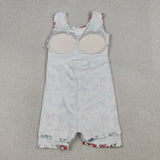 Bow Pattern Flag Athletic Girls 4th of July Dress