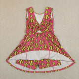 Softball Hot Pink Athletic Shorts Girls Sleeveless Dress