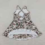 Jungle Hunting Duck Deer Camo Athletic Shorts Girls Swimsuits