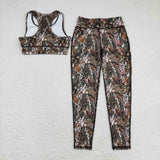 Branch Leaves Camo Adult Yoga Sets