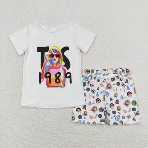 12-18M--14-16T 1989 Singer White Girls Shorts Sets