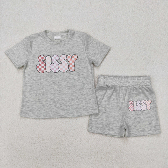 Plaid Sissy Girls Shorts Sets