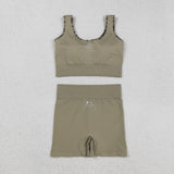 Army Green Camo Adult Shorts Sets