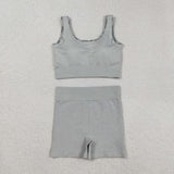 Gray Camo Adult Shorts Sets