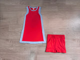 Pre-sale Solid Team Red Sky Blue Athletic Dress Girls Shorts Sets