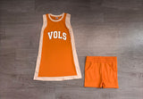 Pre-sale Vols Team Polka Dots Orange Athletic Dress Girls Shorts Sets