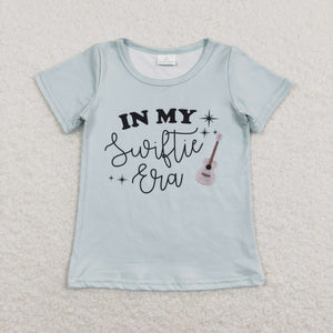 In my Swiftie Era Singer Bluish Girls Short Sleeve Top