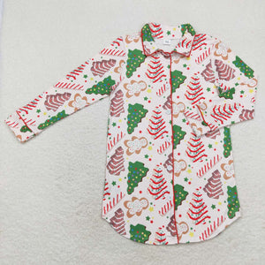 Tree Cookie Mommy & Me Adult Top Christmas Pajamas