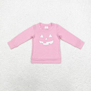 Smile Pink Girls Halloween Top