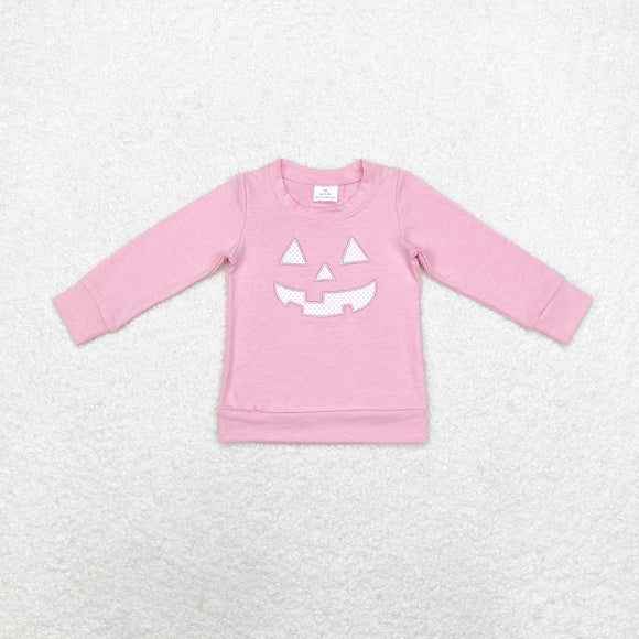 Smile Pink Girls Halloween Top