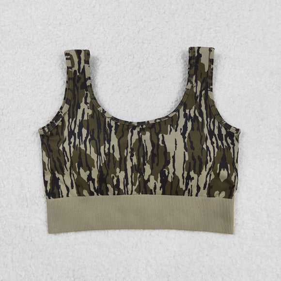 Army Green Camo Adult Top